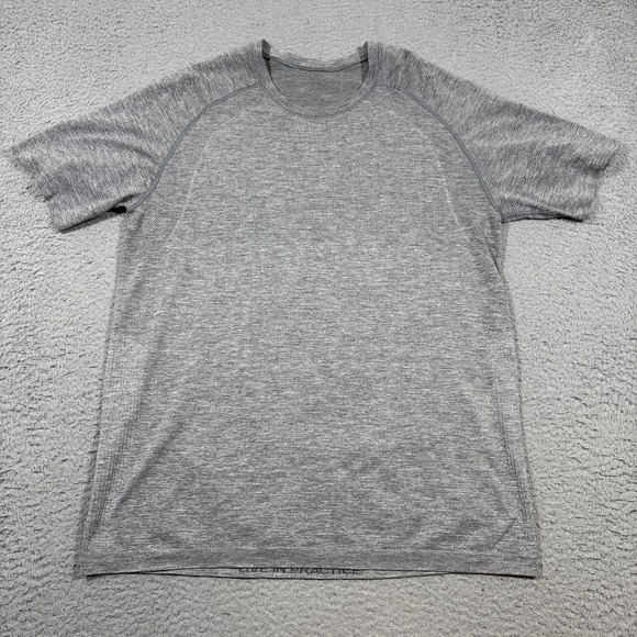 Lululemon Metal Vent Shirt Mens L Grey Short Sleeve Live in Practice Gym Workout - Picture 1 of 6